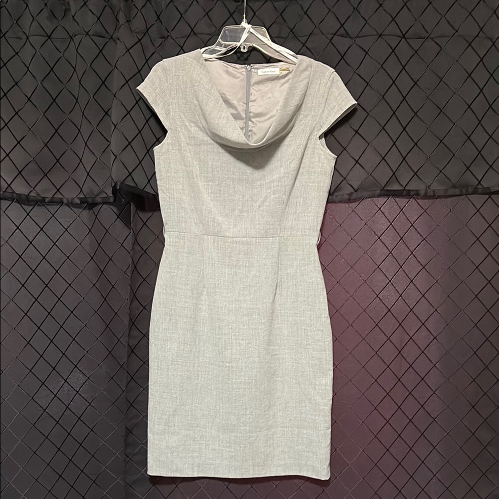 Gray Cap Sleeve Dress